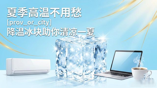 夏季高温不用愁 北京降温冰块助你清凉一夏