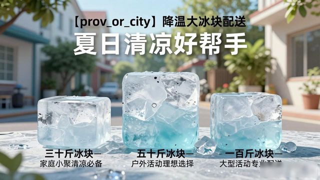 北京降温大冰块配送_海鲜排档降温解决方案_高温天气大冰块配送